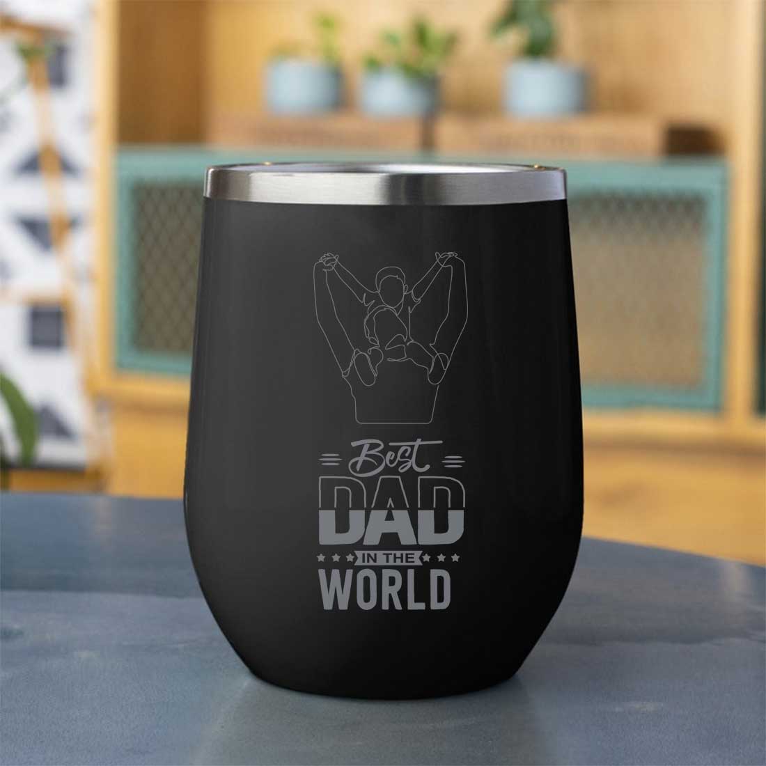 Dads Fathers Day Gifts Travel Coffee Mug Tumbler With Lid - Best Dad - Image 5