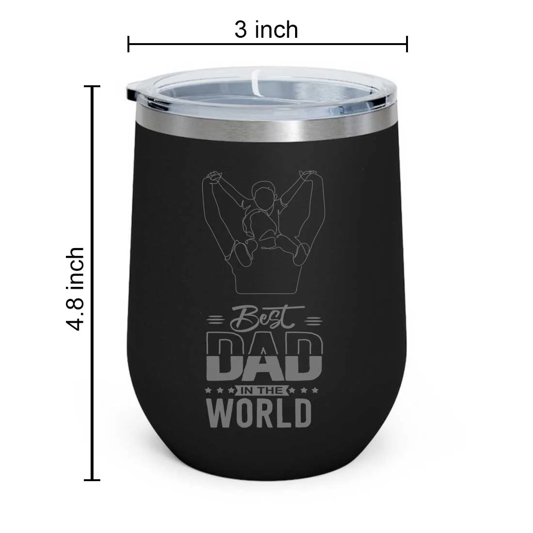 Dads Fathers Day Gifts Travel Coffee Mug Tumbler With Lid - Best Dad - Image 6