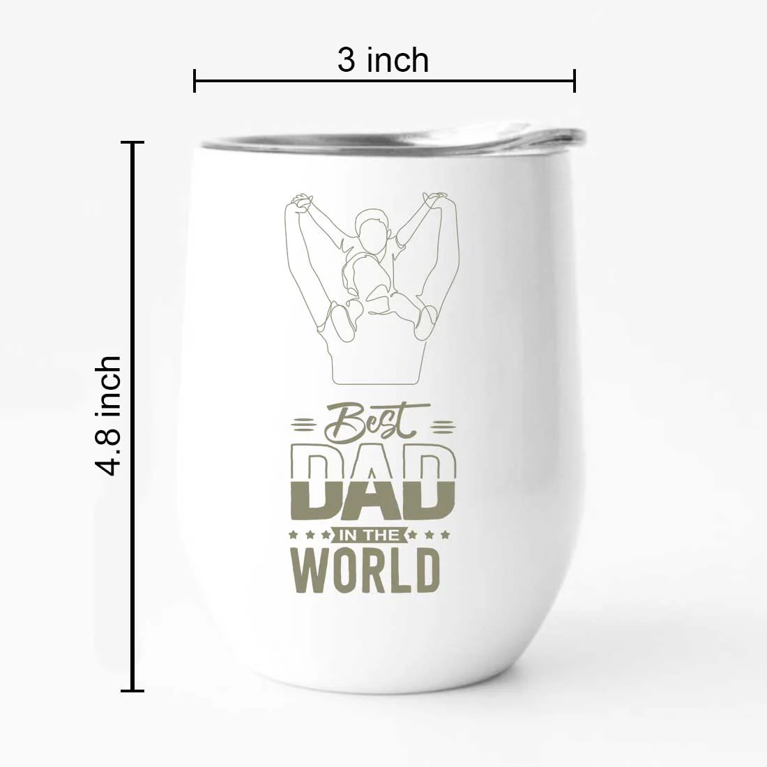 Dads Fathers Day Gifts Travel Coffee Mug Tumbler With Lid - Best Dad - Image 8