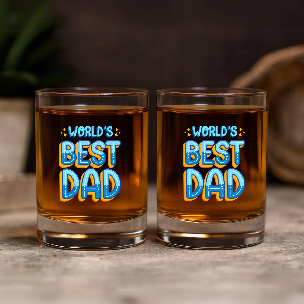 Father’s Day Gift Idea – Glass Set for Whiskey – Gift for Cool Dad