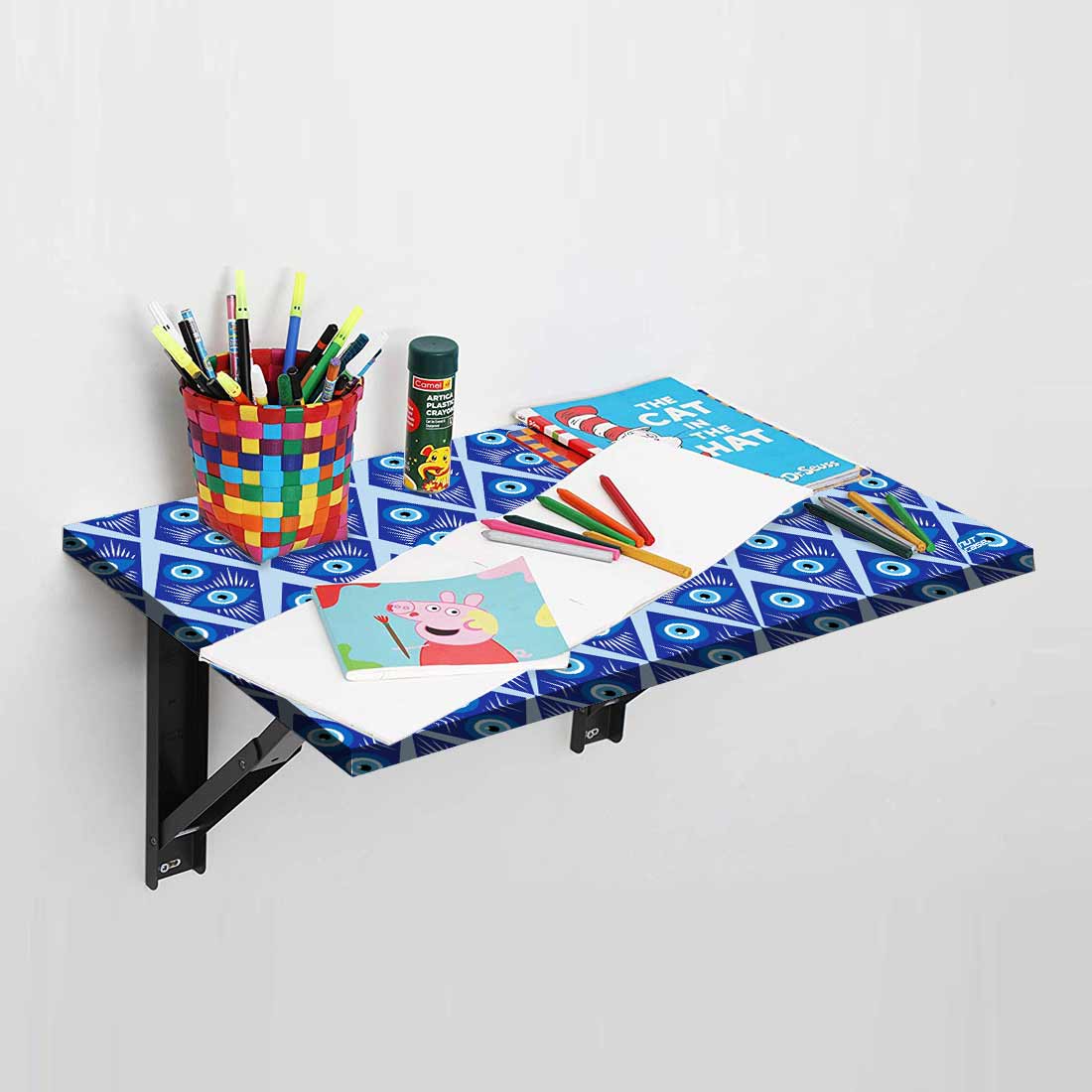 Modern Wall Mounted Foldable Study Table for Children - Evil Eye Protector - Image 5