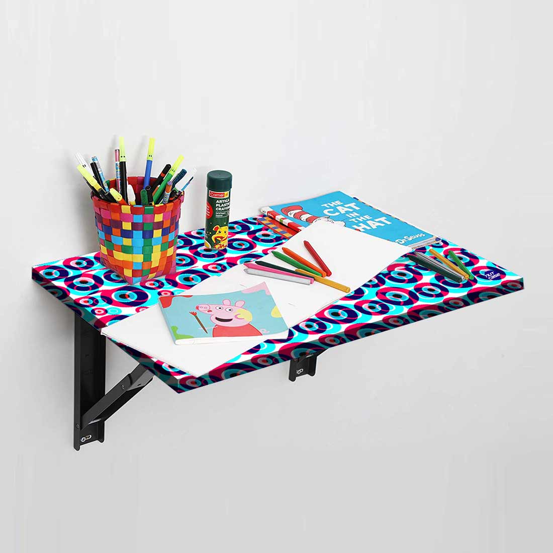 Modern Wall Mounted Foldable Study Table for Children - Evil Eye Protector - Image 7