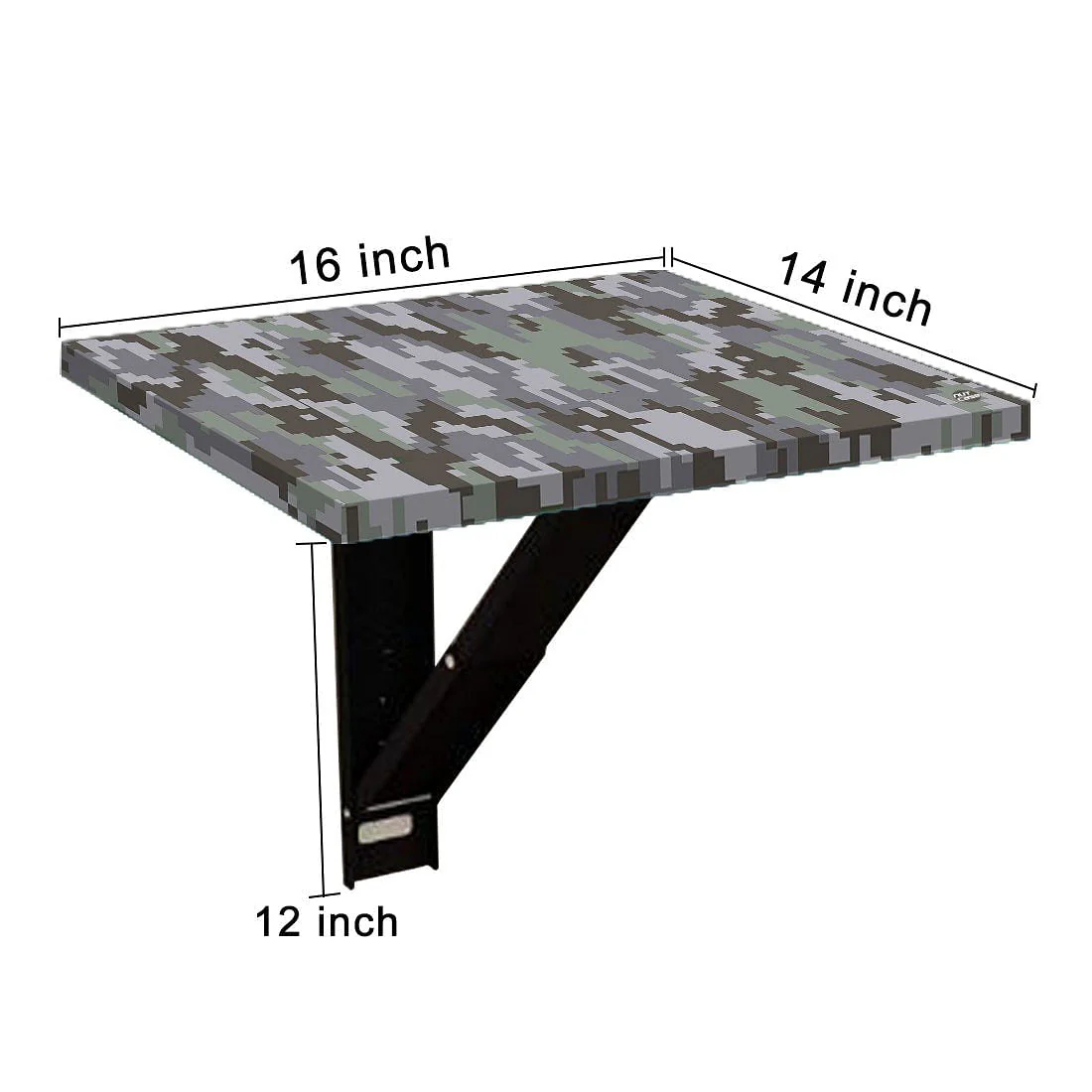 Luxury Bedside Table Wall Mount Stylish - Gray Camouflage - Image 9