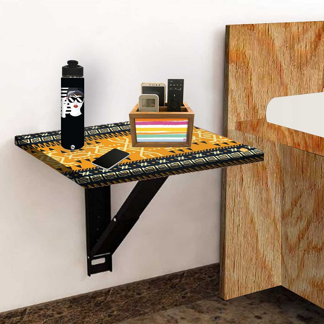 Folding Wall Mount Bedside Table - Mexican Pattern - Image 5