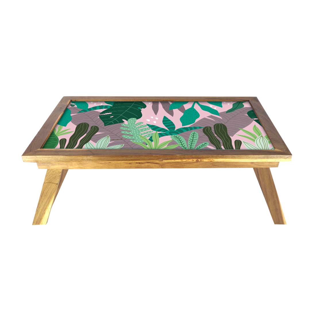 Wooden Designer Laptop Desk for Home Bed Tray Breakfast Table - Tropical - Image 2