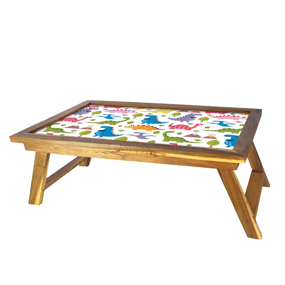 Folding Laptop Table for Home Bed Breakfast Tables Foldable  - Cute Dinosaur - Image 3
