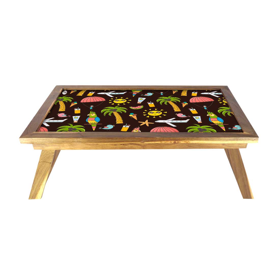 Kids Wooden Breakfast Tables Bed Study Table for Students - Summer Time - Image 2