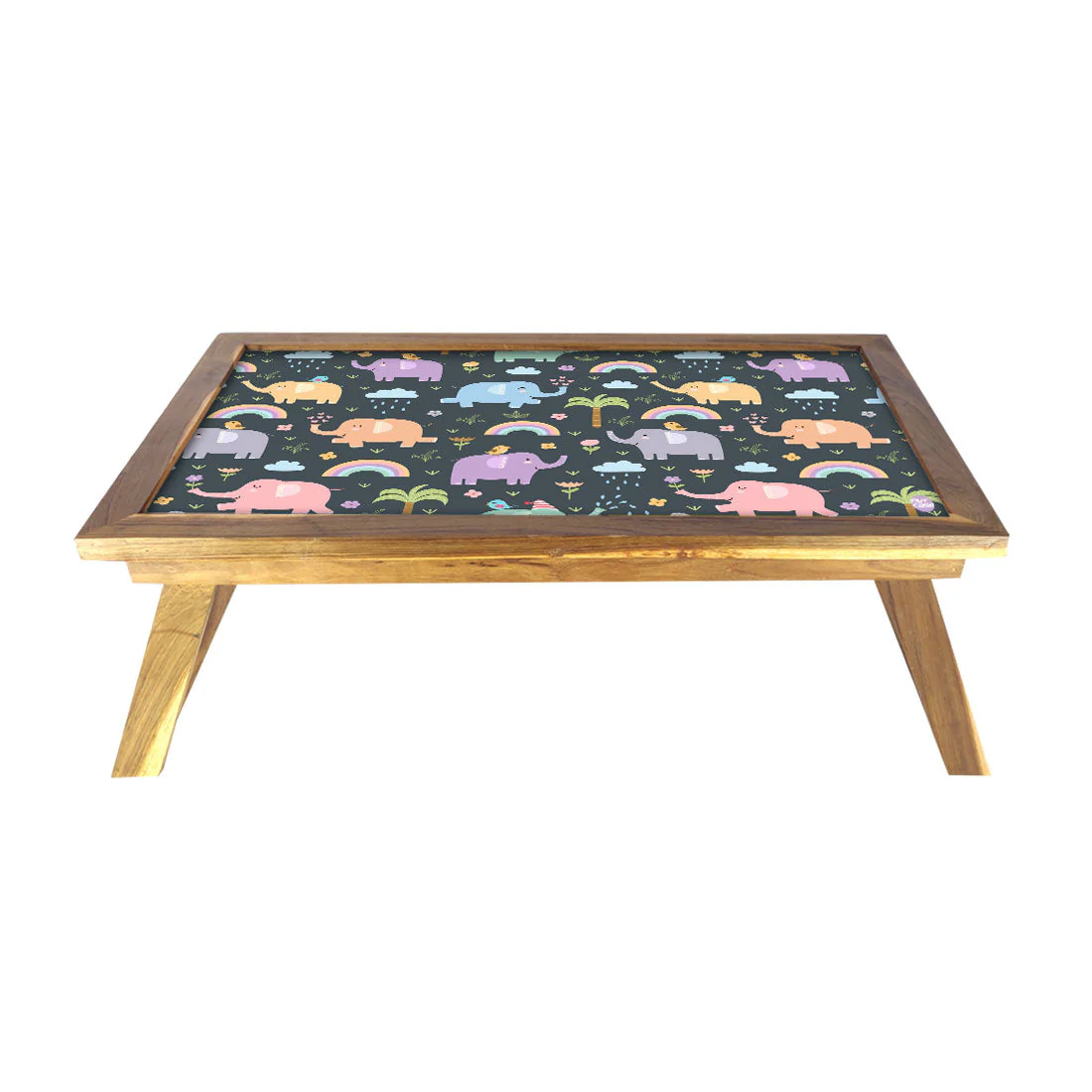 Folding Laptop Table Study Desk for Bed Tray With Folding Legs - Elephant - Image 2