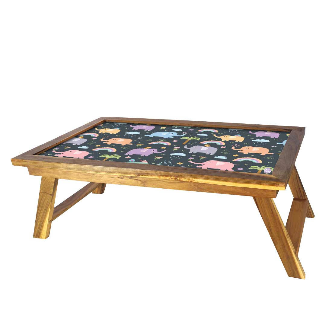 Folding Laptop Table Study Desk for Bed Tray With Folding Legs - Elephant - Image 3