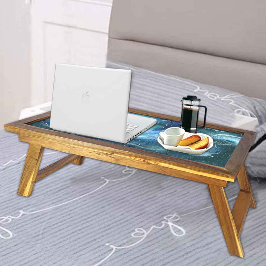 Folding Bed Breakfast Table Long Study Laptop Desk for Home - Space - Image 4