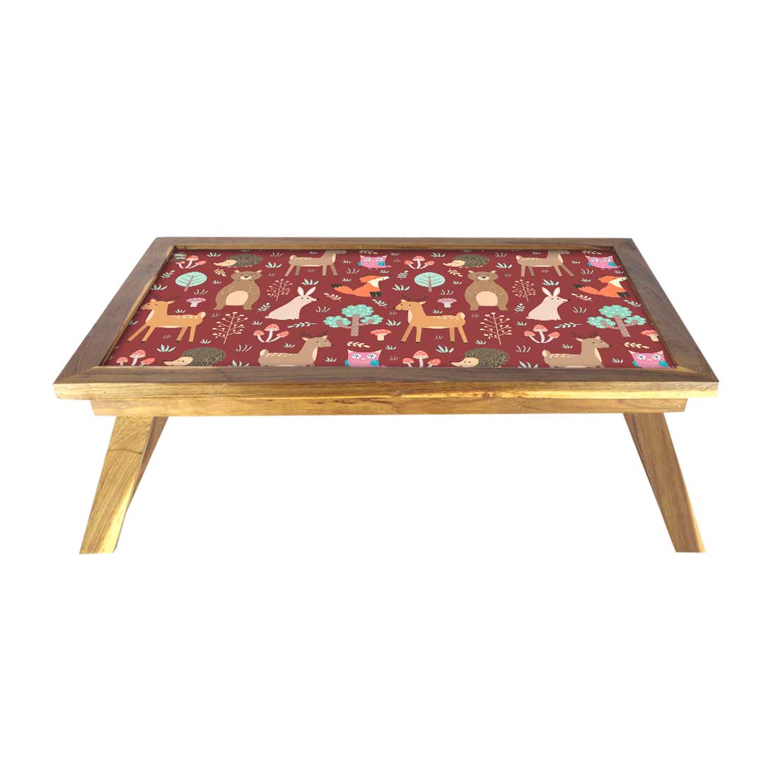 Folding Laptop Table for Home Bed Breakfast Tables Foldable  - Beautiful Animal - Image 2