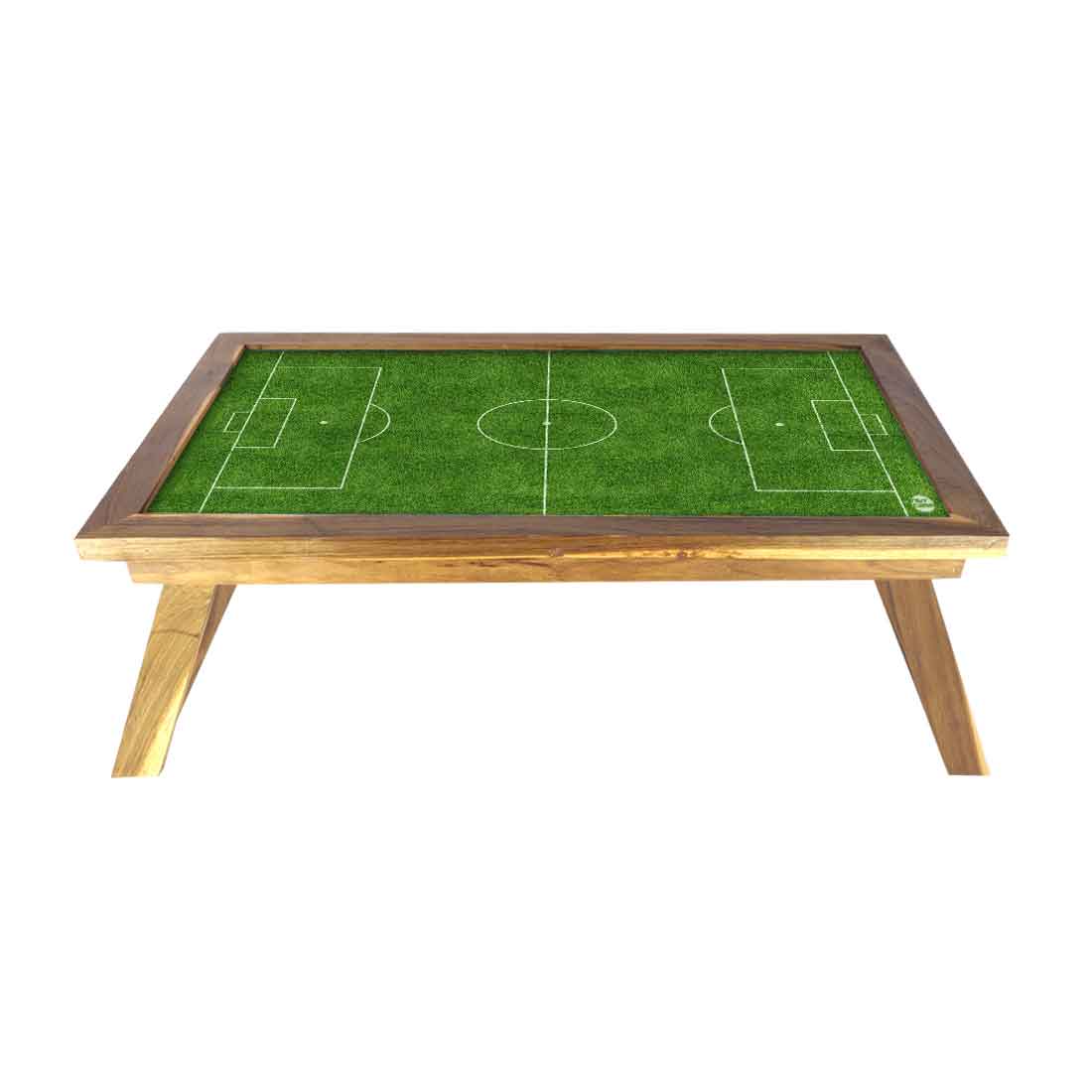 Designer Bed Breakfast Folding Laptop Table for Home - Football Pitch - Image 2