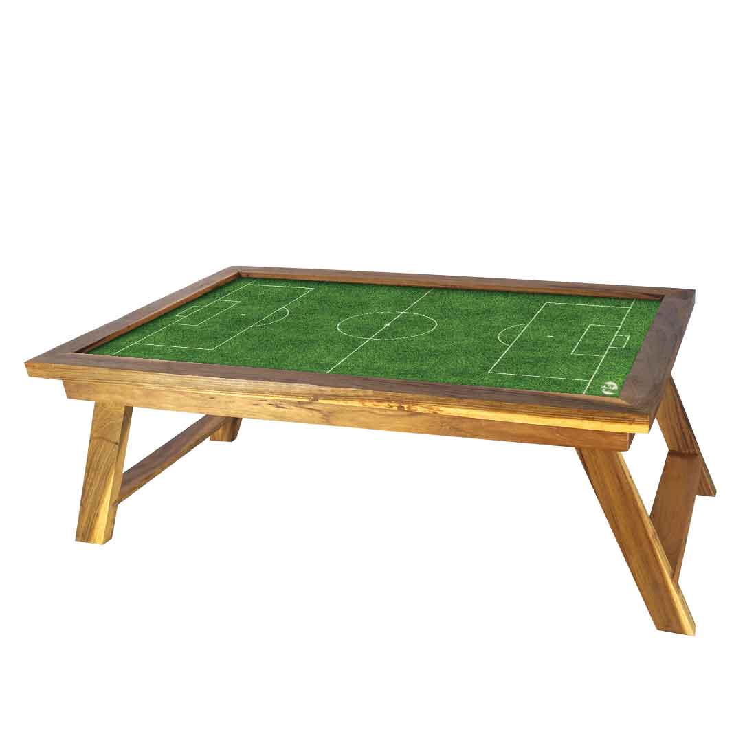 Designer Bed Breakfast Folding Laptop Table for Home - Football Pitch - Image 3