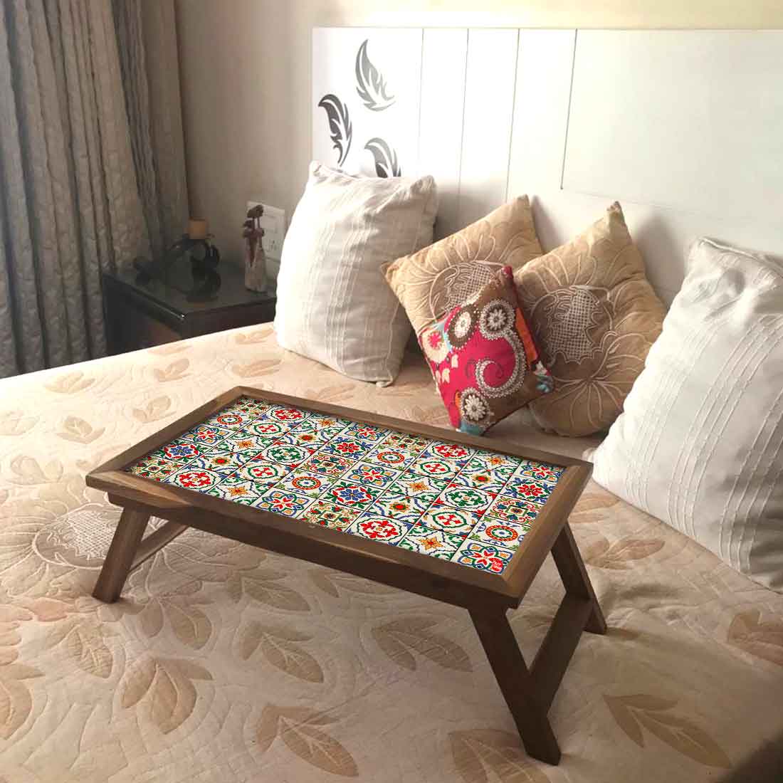 Designer Lapdesk Tray Table for Breakfast in Bed Study Desk - Mexican Style