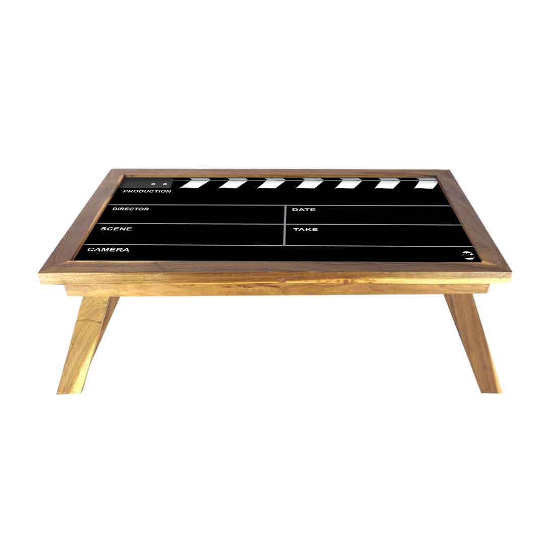 Nutcase Designer Lapdesk Breakfast Bed Table-Foldable Teak Wooden Study Desk - Filmy - Image 2