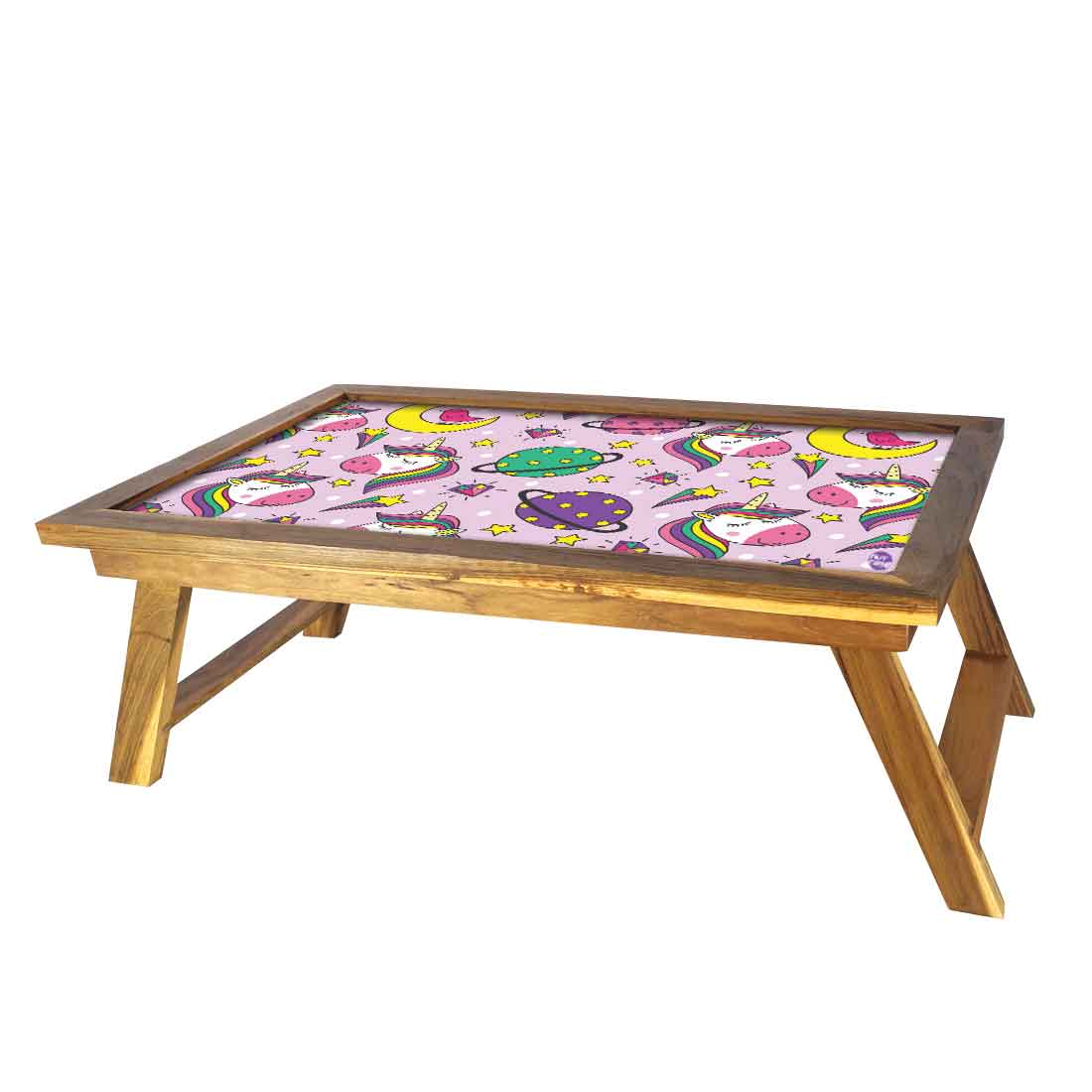 Designer Lapdesk Breakfast Bed Table-Study Desk for Kids - Unicorn Love - Image 2