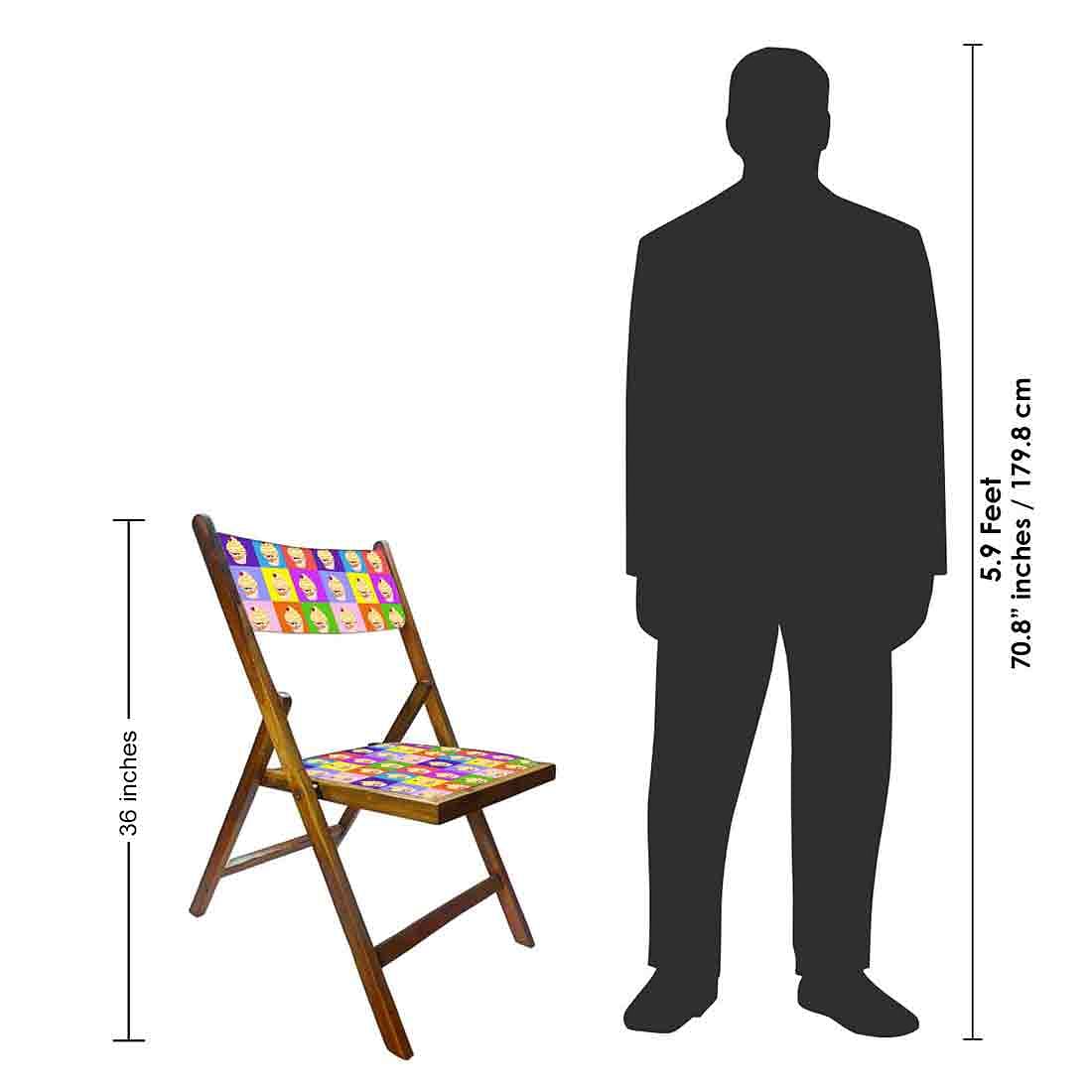 Nutcase Wooden Chairs With Cushion Seat For Home - Ice Cream - Image 8