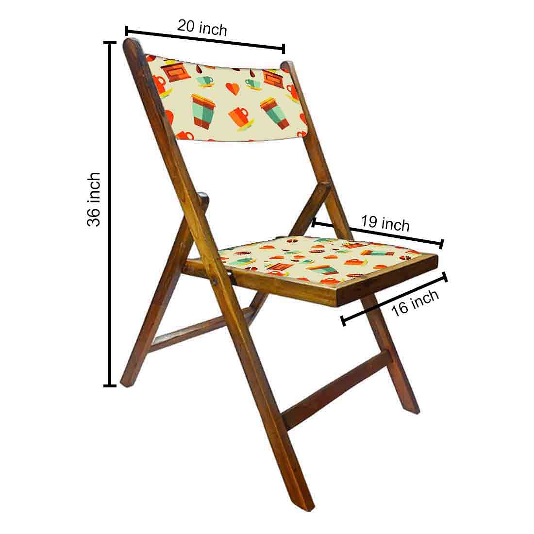 Nutcase Designer Balcony Chairs Wooden - Tea Cup - Image 2