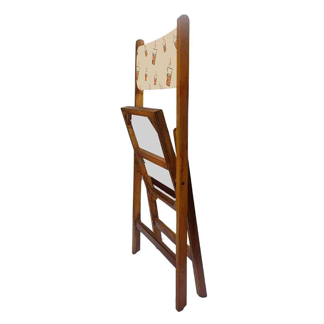 Nutcase Wooden Chair with Cushion For Living Room - Hot Tea - Image 6