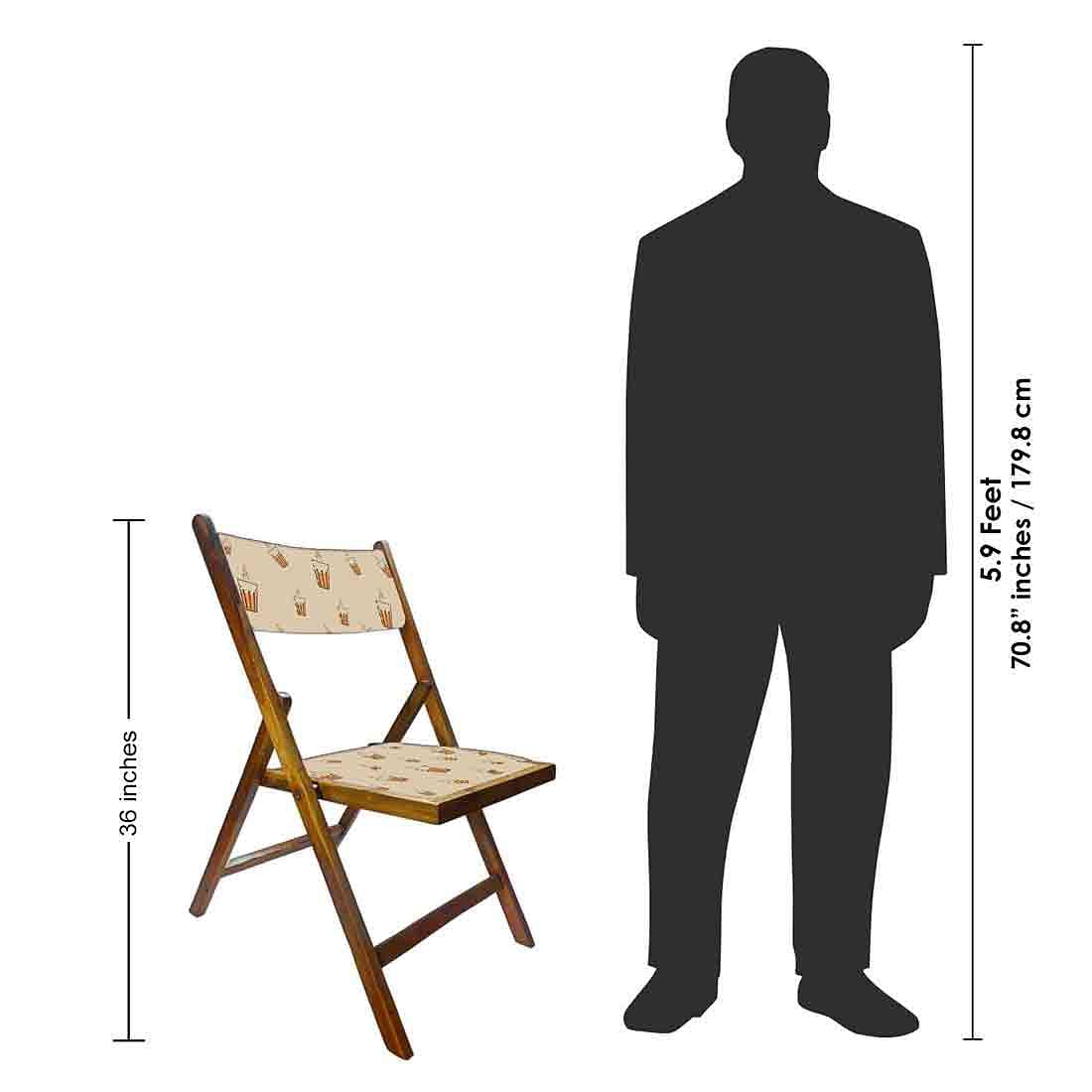 Nutcase Wooden Chair with Cushion For Living Room - Hot Tea - Image 8