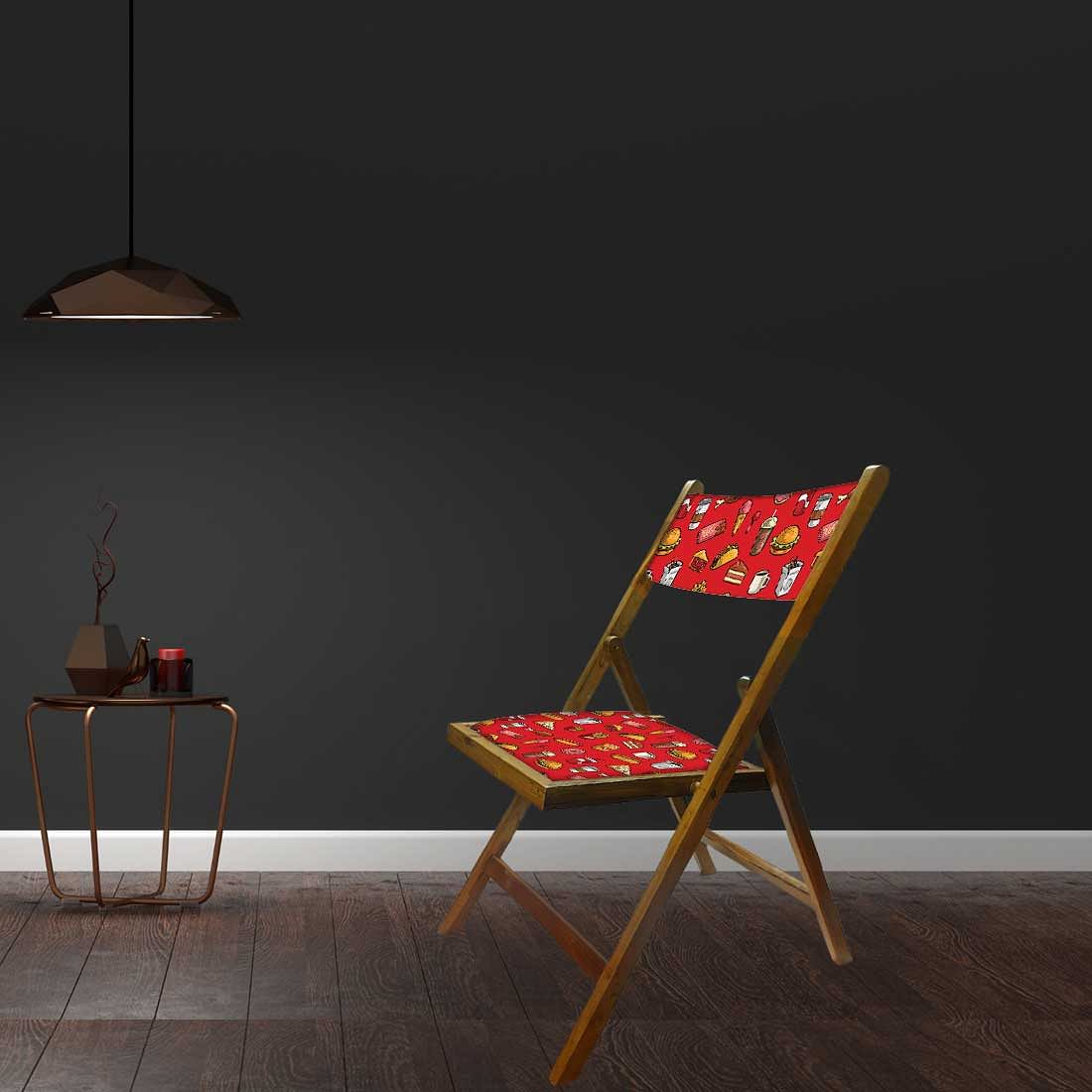 Nutcase Foldable Wooden Chairs With Cushion For Balcony - Breakfast - Image 4
