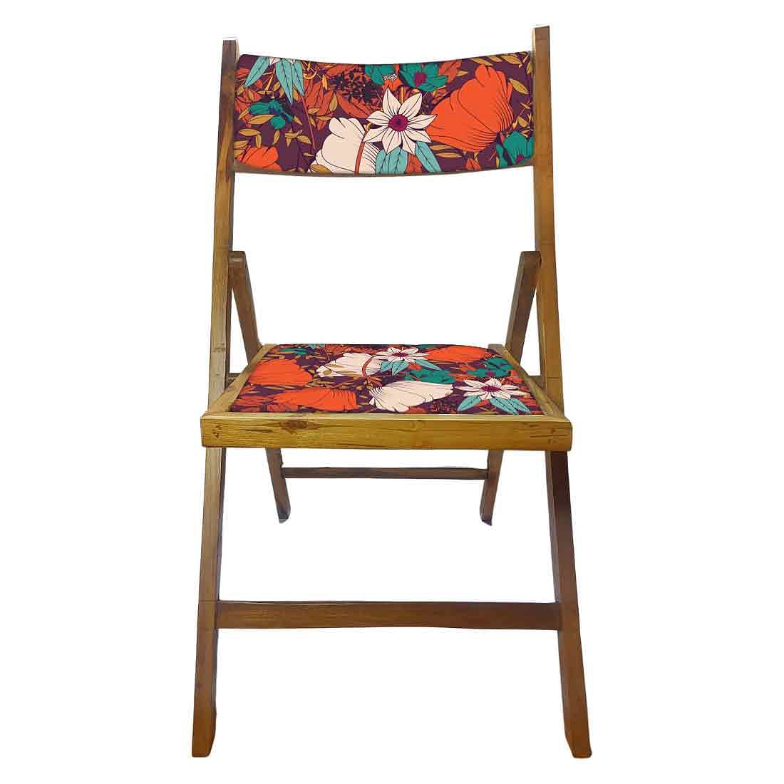 Nutcase Designer Teak Wood Chairs - Red Elegance - Image 5