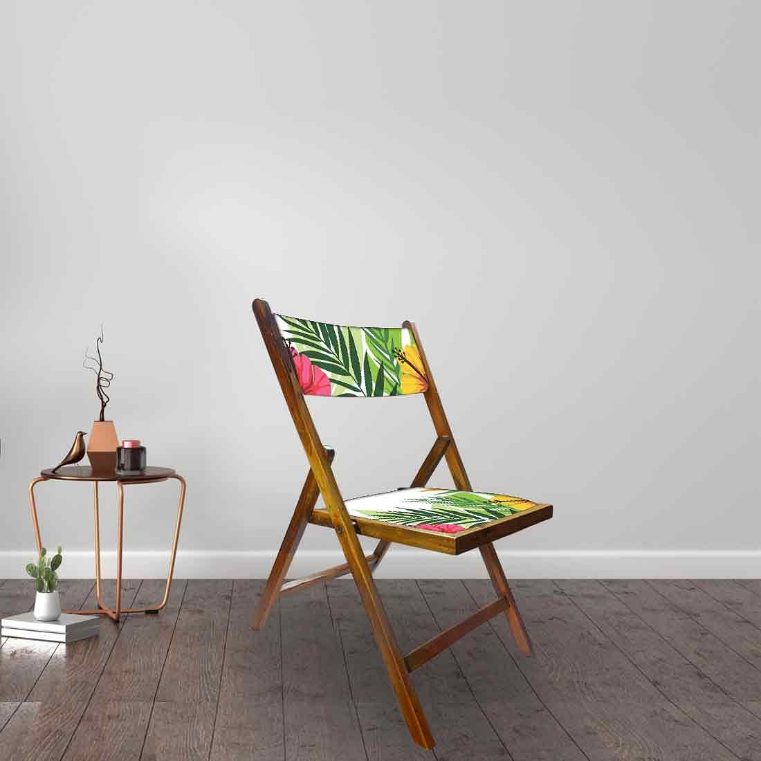Nutcase Folding Chair For Home Dining - Yellow Hibiscus - Image 3