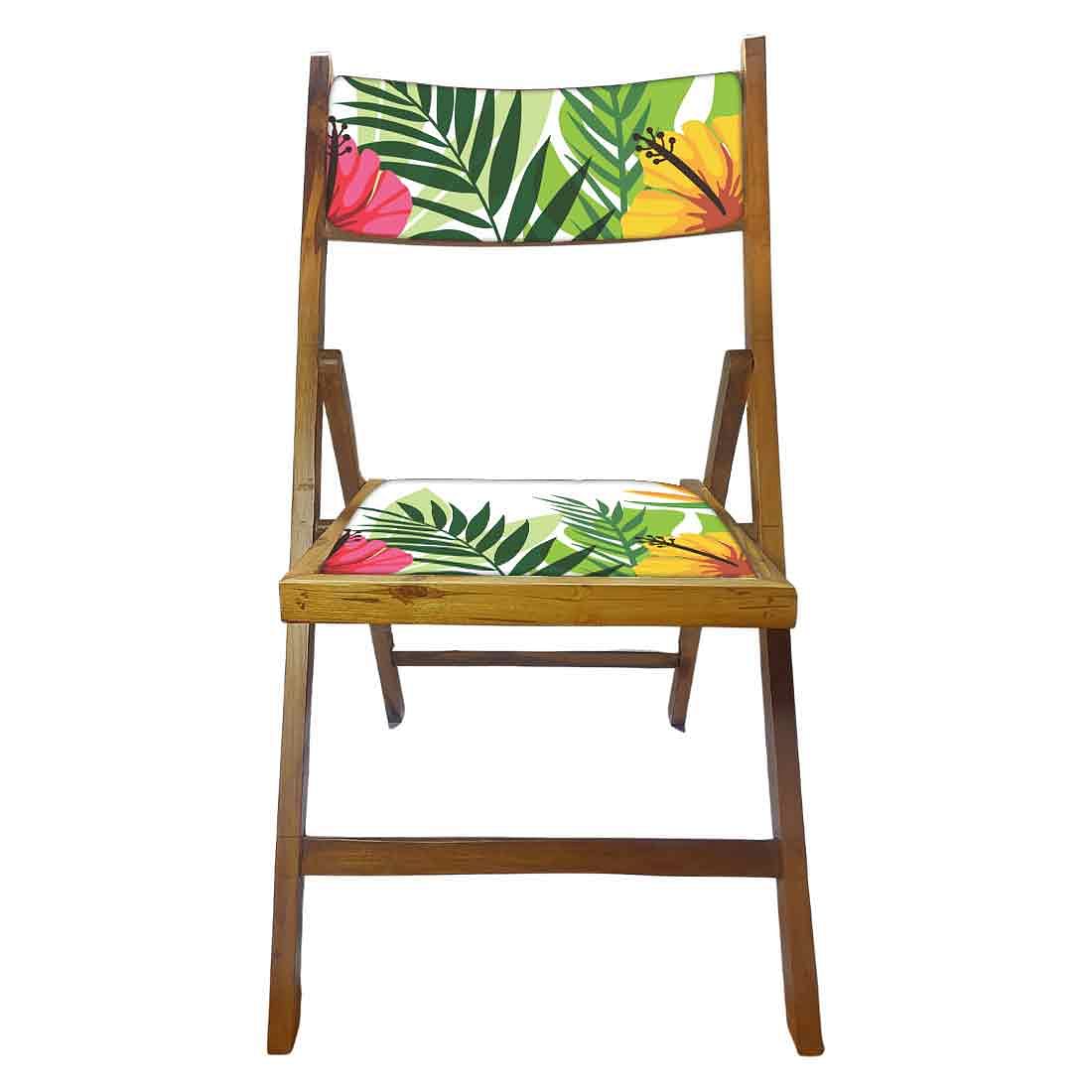 Nutcase Folding Chair For Home Dining - Yellow Hibiscus - Image 5