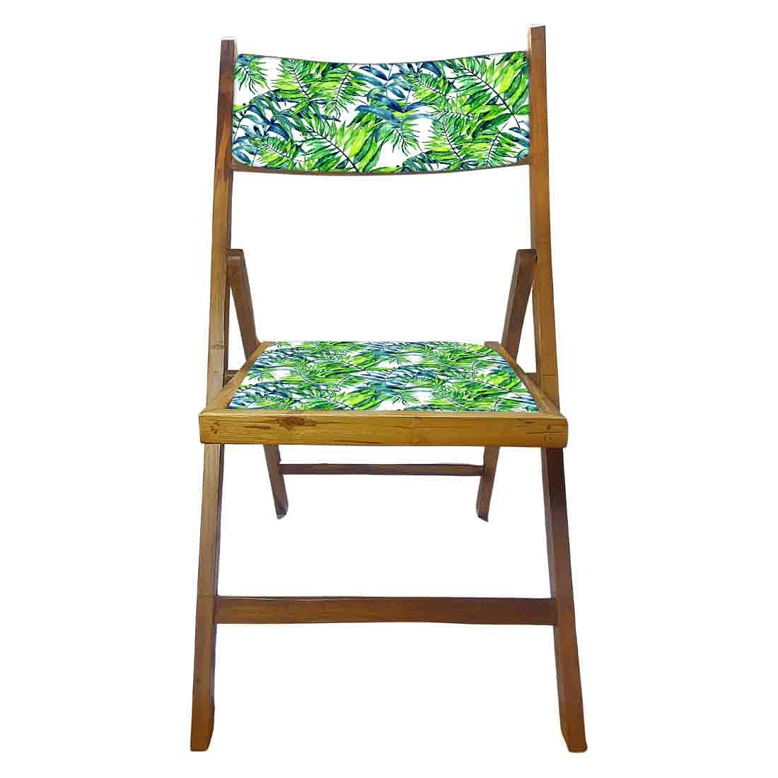 Nutcase Designer Chairs For Living Room - Green Blue Leaves - Image 5