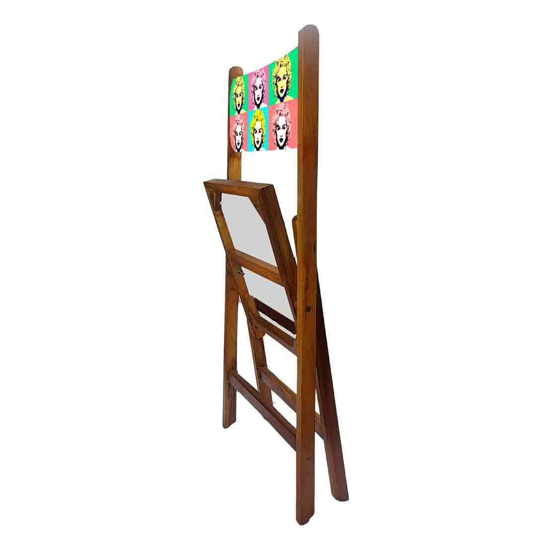 Nutcase Teak Wood Folding Chair For Home Dining  -  Cool Women - Image 6
