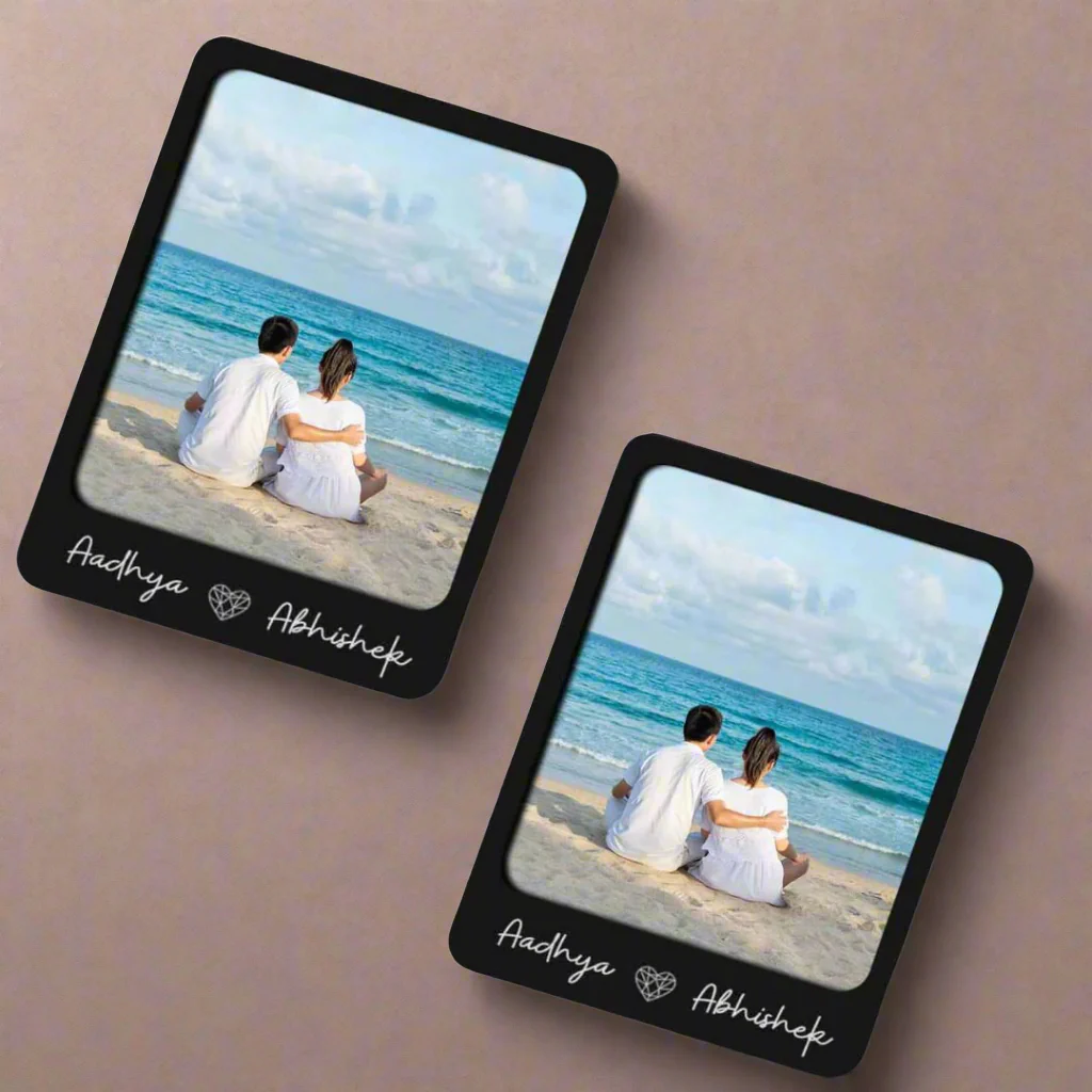 Fridge Photo Magnets Polaroid Styled with Slide-in Picture Mechanism-Set of 2 - Image 11