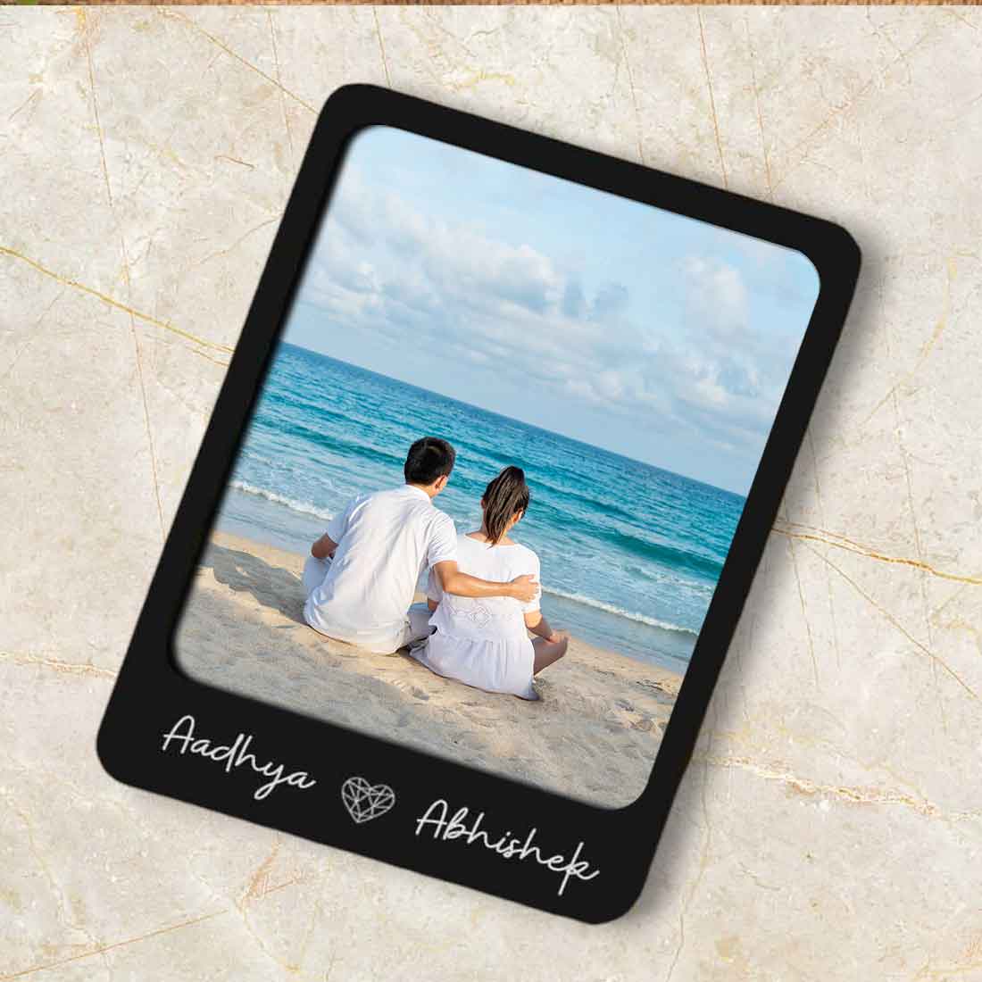 Fridge Photo Magnets Polaroid Styled with Slide-in Picture Mechanism-Set of 2 - Image 2