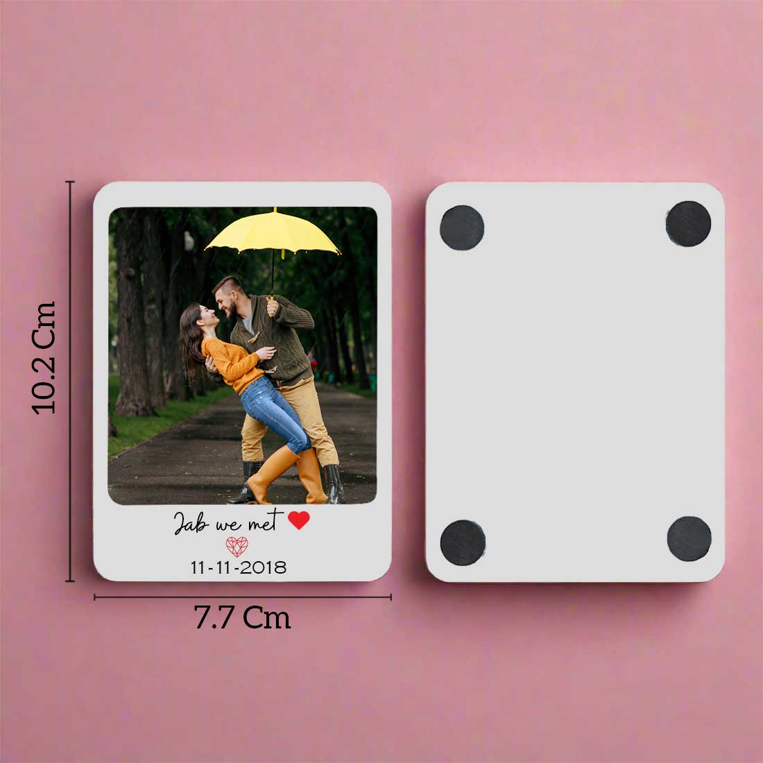 Fridge Photo Magnets Polaroid Styled with Slide-in Picture Mechanism-Set of 2 - Image 6