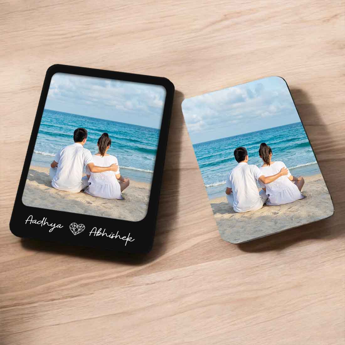 Fridge Photo Magnets Polaroid Styled with Slide-in Picture Mechanism-Set of 2 - Image 7