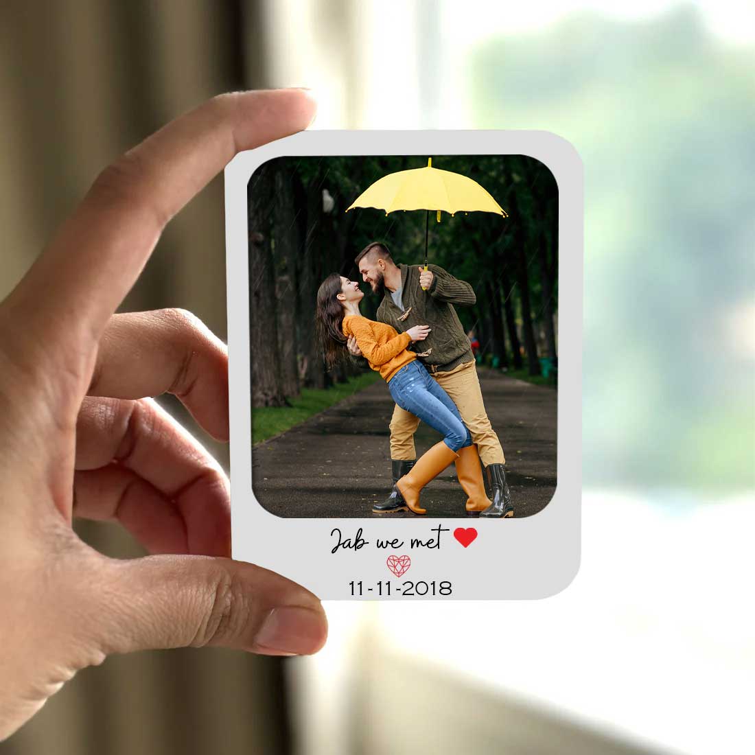 Fridge Photo Magnets Polaroid Styled with Slide-in Picture Mechanism-Set of 2 - Image 9