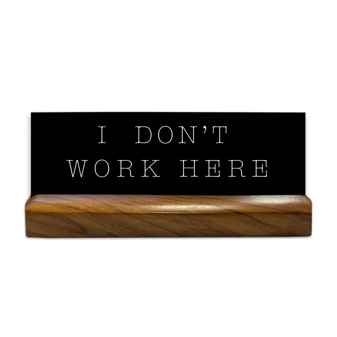 Quirky Name Plates For Desk Funny Gift For Office Staff Colleagues Employees