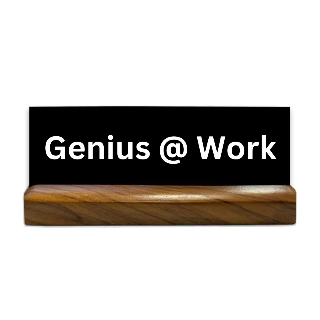 Desk Name Plaque Sign Funny Gift For Office Colleagues Employees