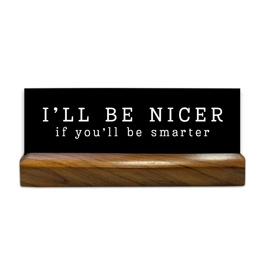 Sarcastic Name Plates For Desk Funny Gift For Office Colleagues Employees