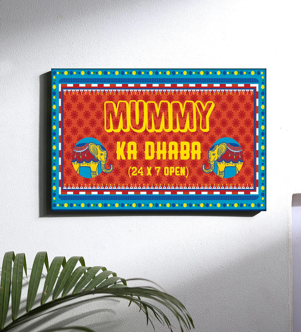Funny Gifts For Mom Kitchen Welcome Sign - Mumma Ka Dhaba