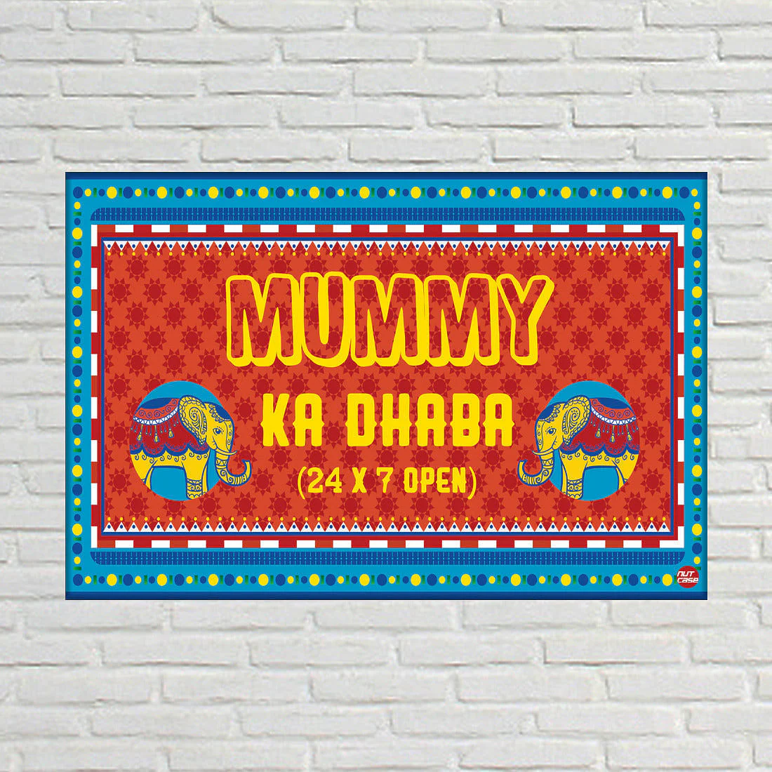 Funny Gifts For Mom Kitchen Welcome Sign - Mumma Ka Dhaba - Image 4