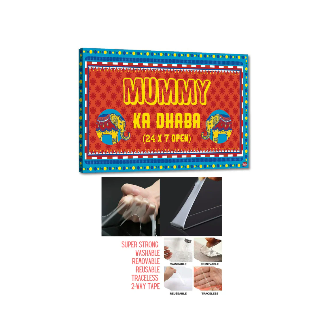 Funny Gifts For Mom Kitchen Welcome Sign - Mumma Ka Dhaba - Image 5