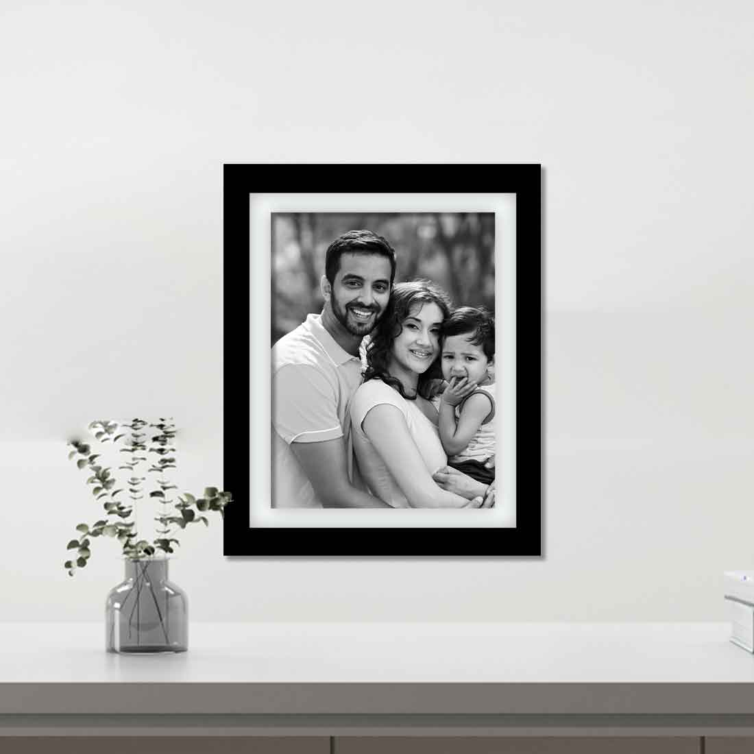 Gallery Wall Frames Personalized Black and White 8x10 inch Picture Frame (Set of 8) - Image 5