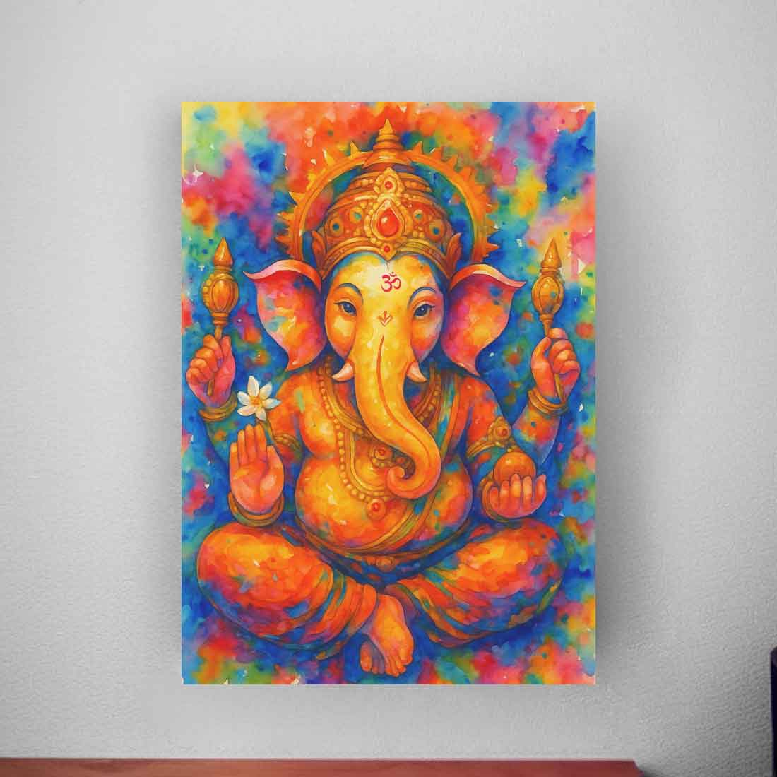 Ganesh ji Photo Frame with Glowing LED Backlight, HD Print– Ideal for Home Temple, Décor, or Gifting - Image 2