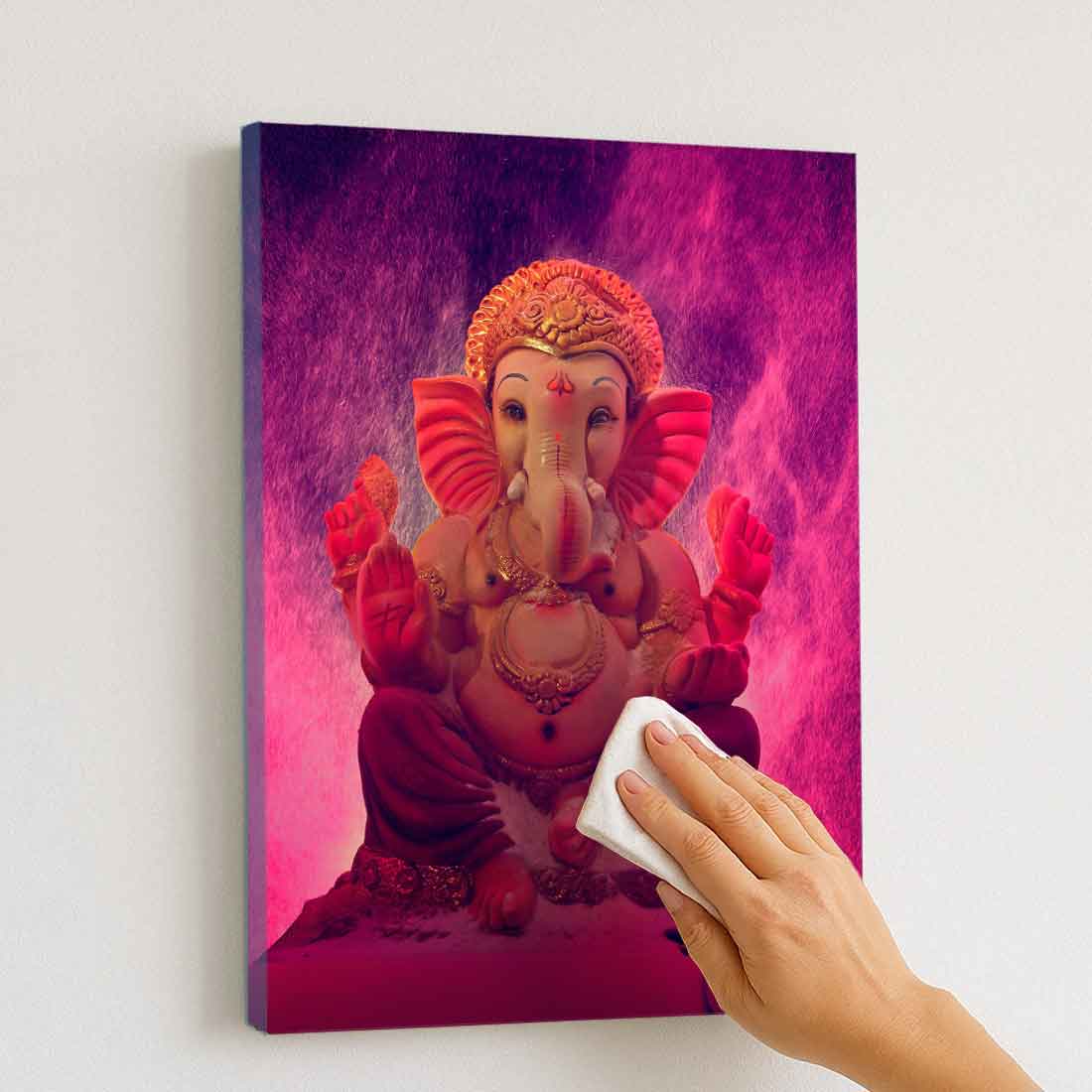 Ganesh Photo Frame with LED Light – Illuminated Acrylic Frame for Mandir & Living Room - Image 4