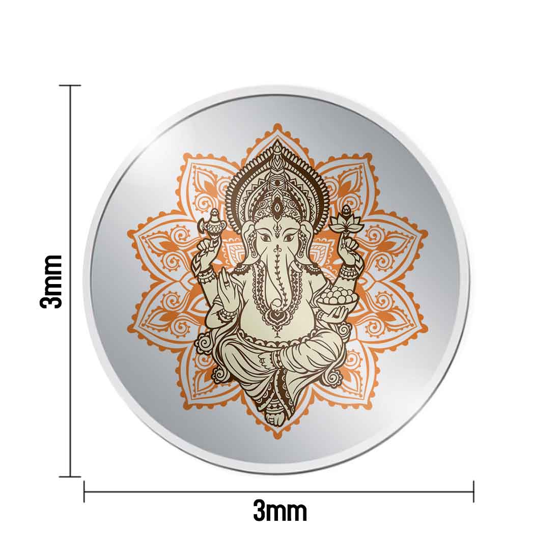 Ganesha Silver Coin Lord Ganpati Photo on Silver Coins - Image 6