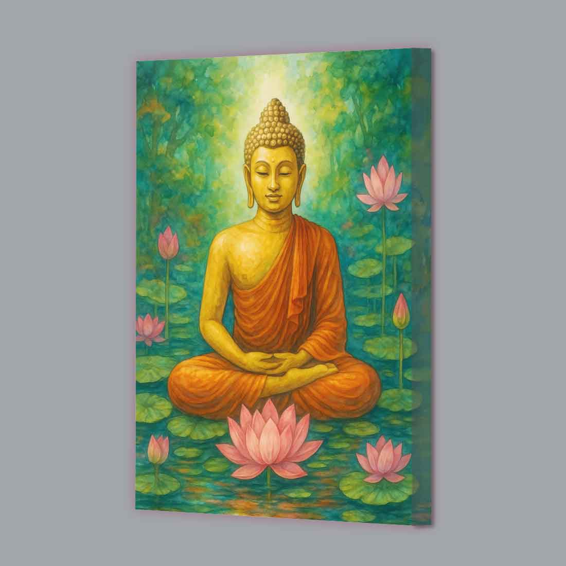 Gautam Buddha Photo Frame with LED Light – Premium Acrylic Wall Art for Elegant Home & Office Décor - Image 5