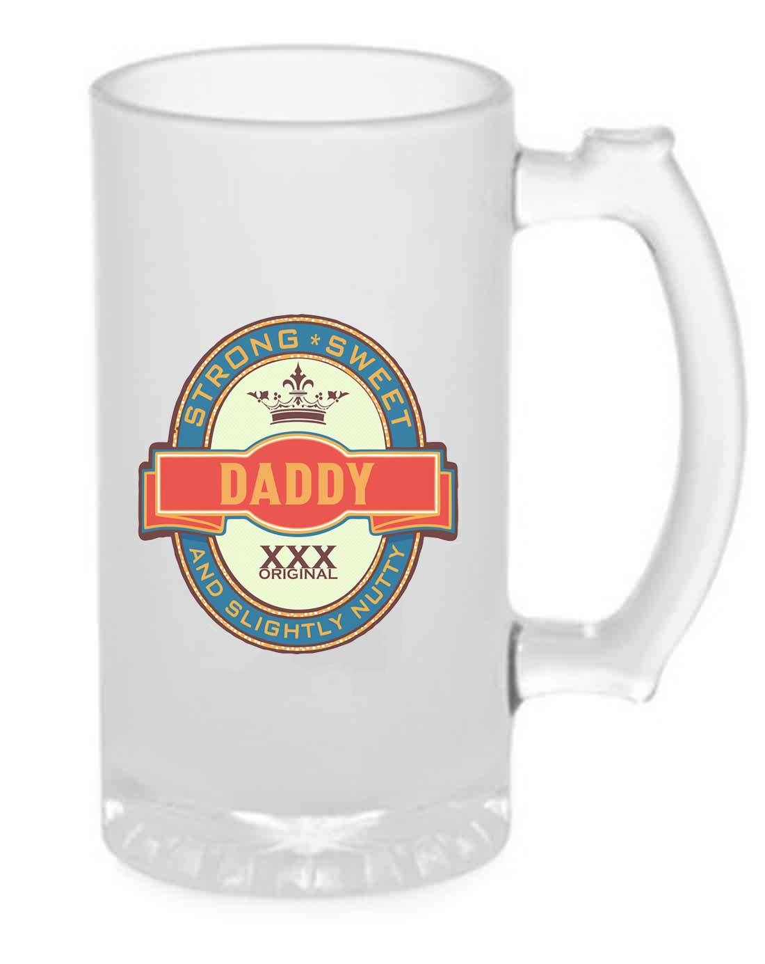 Designer Beer Mug Glass Special Gifts for Dad - Vintage - Image 2