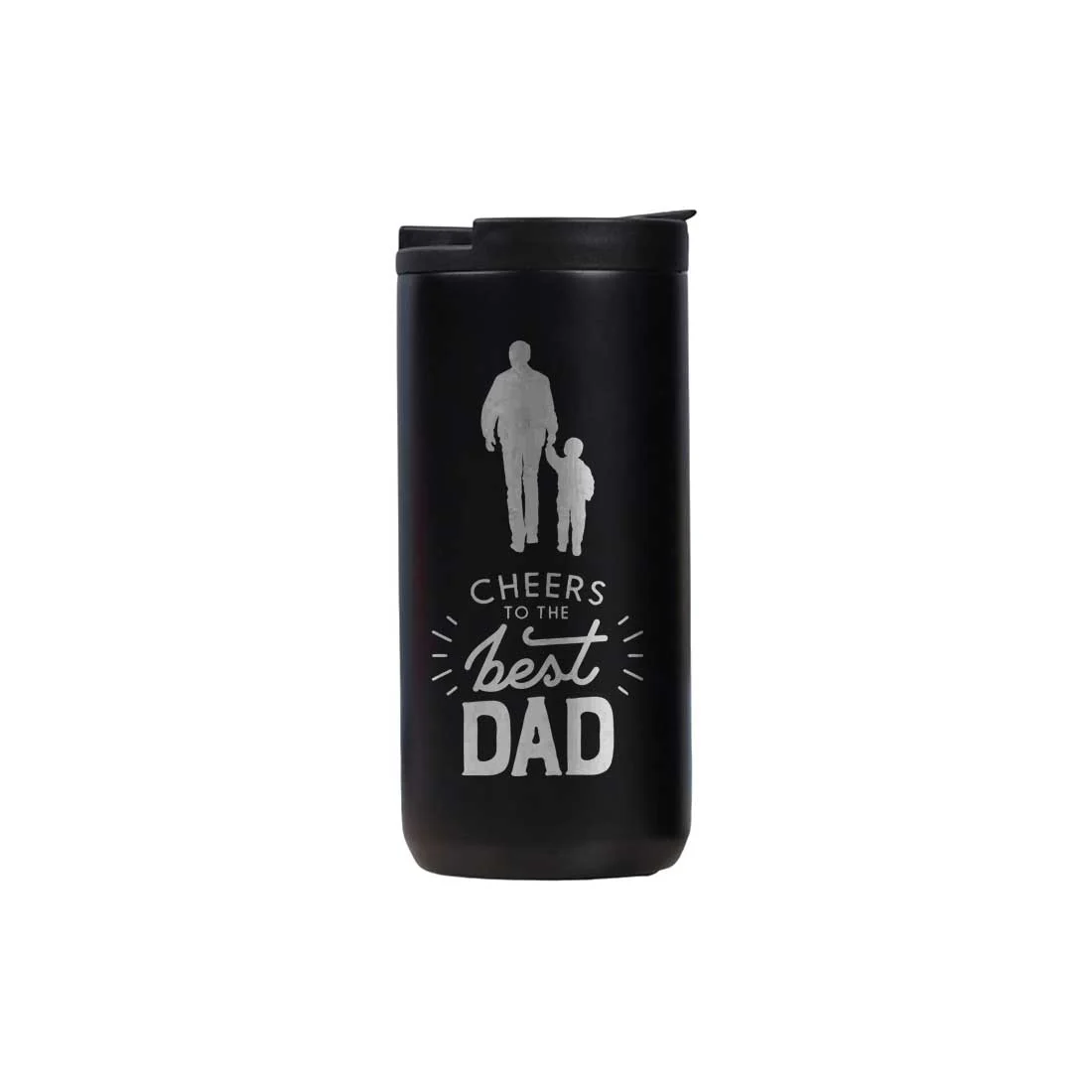 Gift Ideas for Dad Travel Coffee Tumbler Sipper Flask - Cheers Dad - Image 4