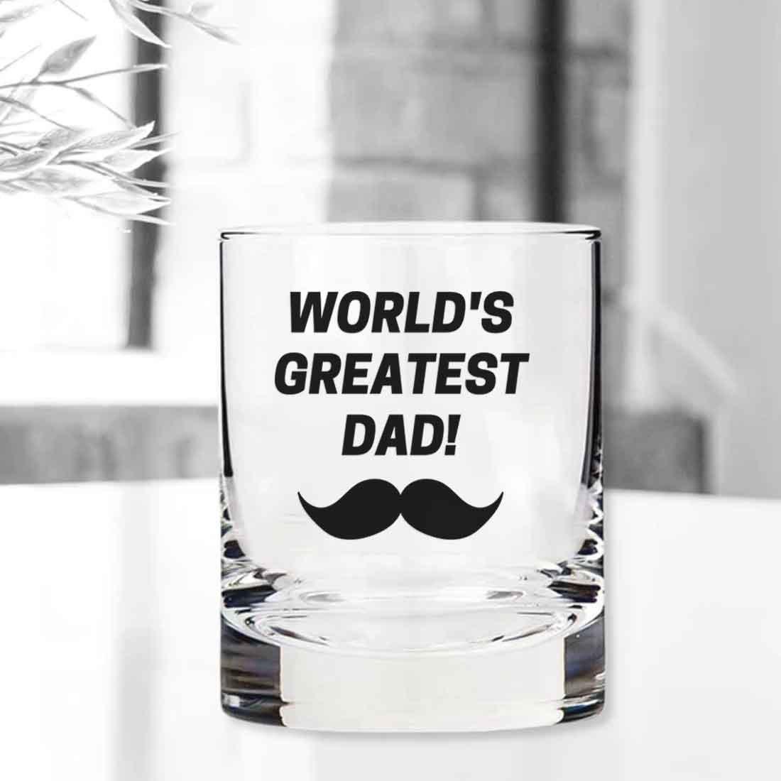 Gifts for Dad Whiskey Alcohol Glass Father's Day Gift - Worlds Best Dad - Image 8