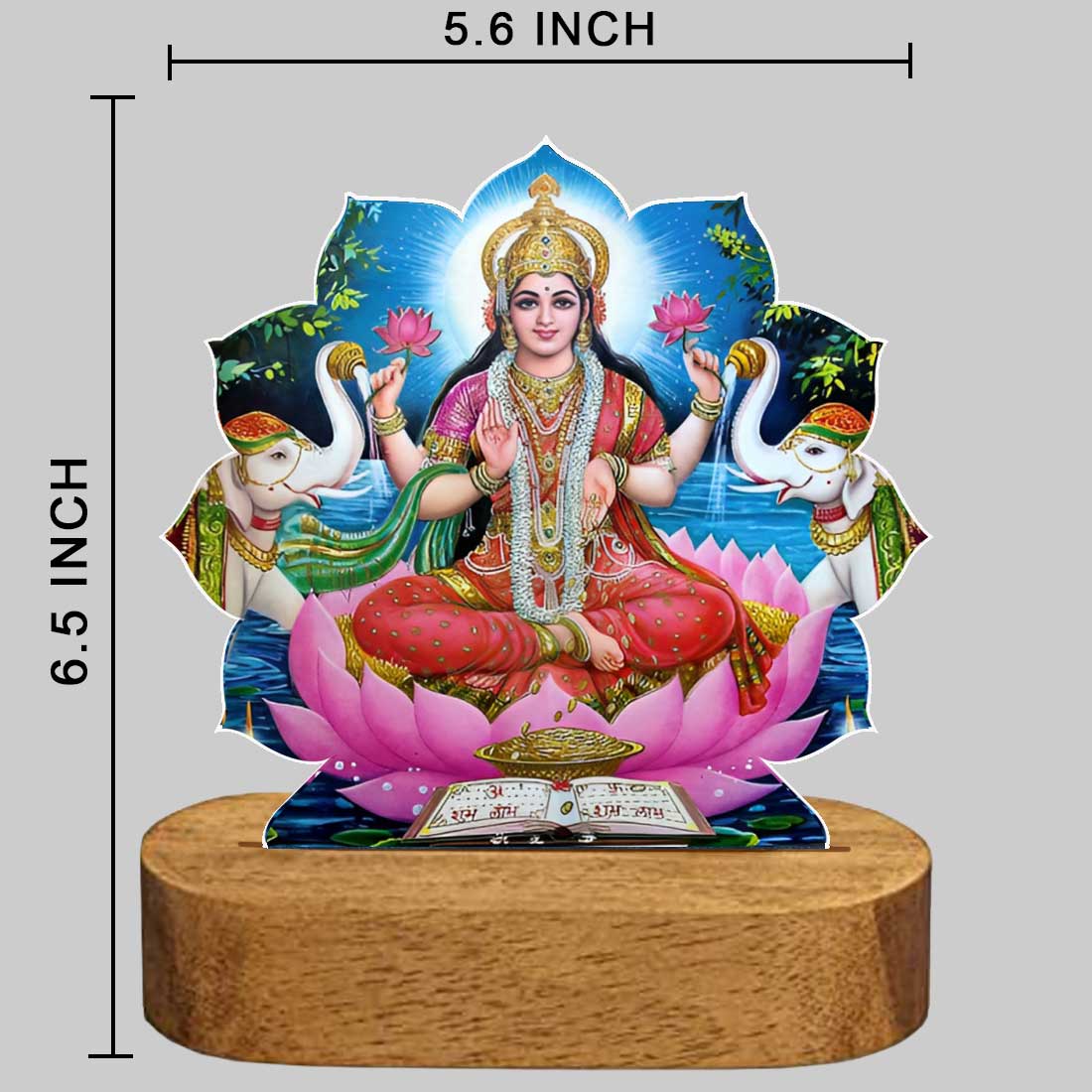 Goddess Laxmi Lamp - Colourful Lakshmi Lamp LED Night Light - Image 3